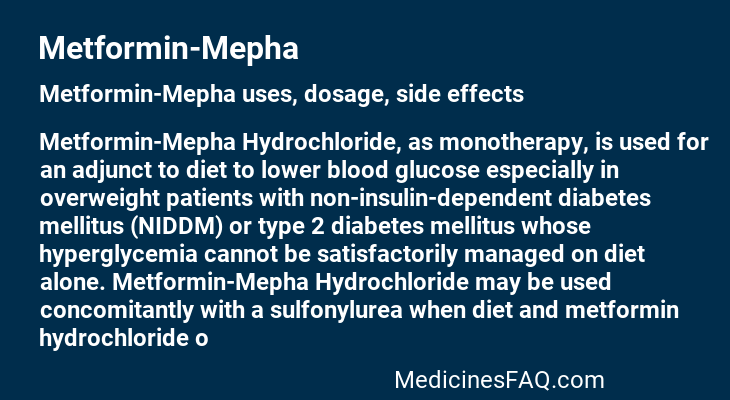 Metformin-Mepha