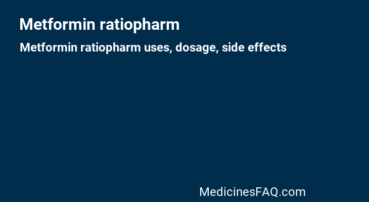 Metformin ratiopharm