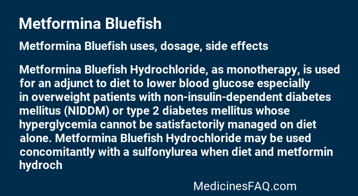 Metformina Bluefish