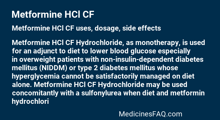 Metformine HCl CF