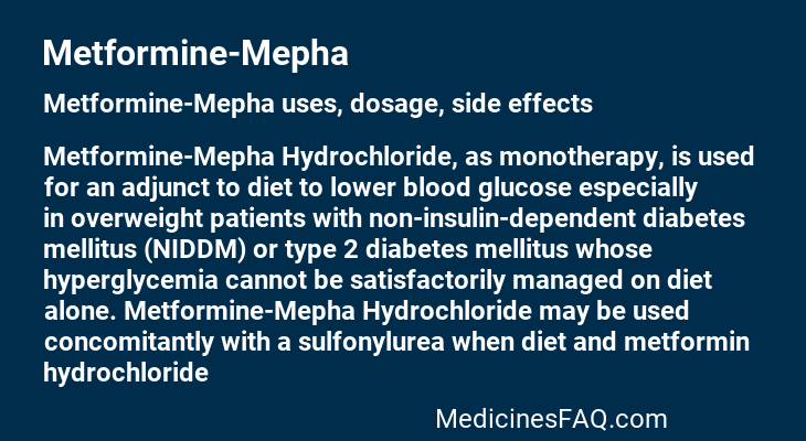 Metformine-Mepha