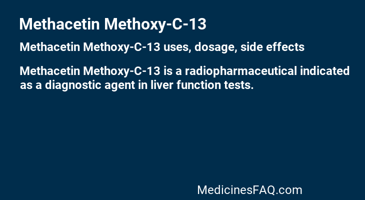 Methacetin Methoxy-C-13