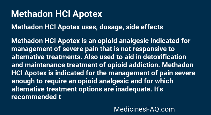 Methadon HCl Apotex