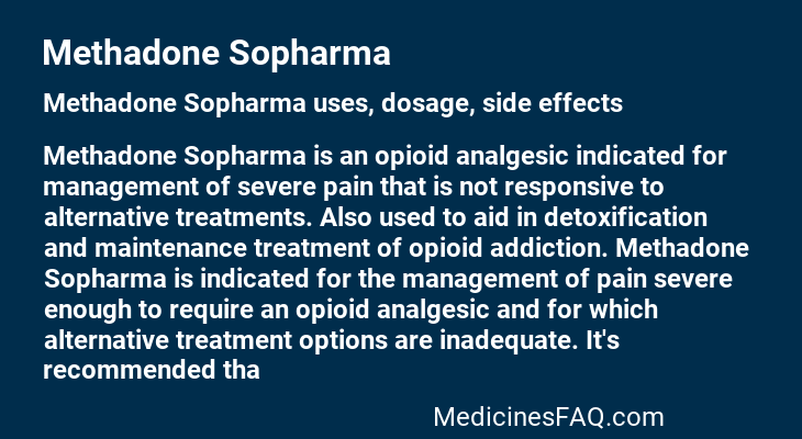 Methadone Sopharma