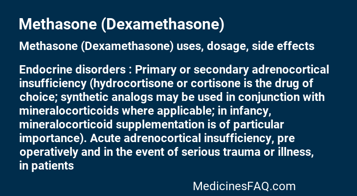 Methasone (Dexamethasone)