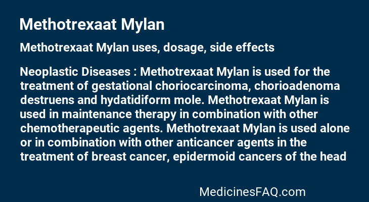 Methotrexaat Mylan