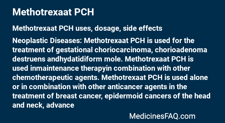 Methotrexaat PCH