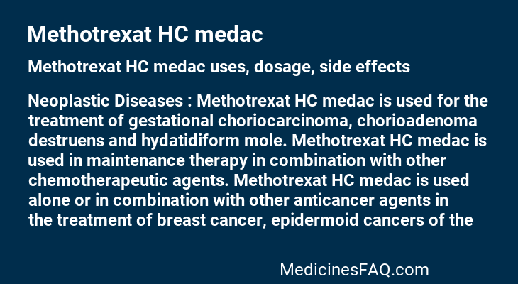 Methotrexat HC medac