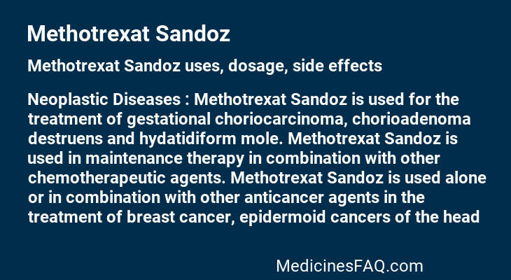 Methotrexat Sandoz