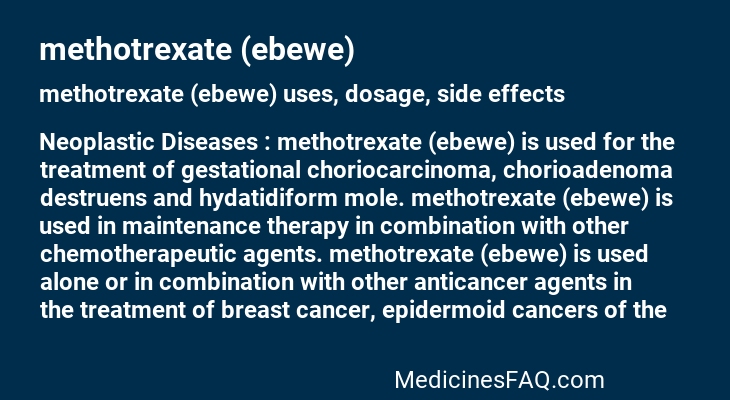 methotrexate (ebewe)