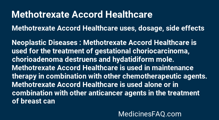 Methotrexate Accord Healthcare