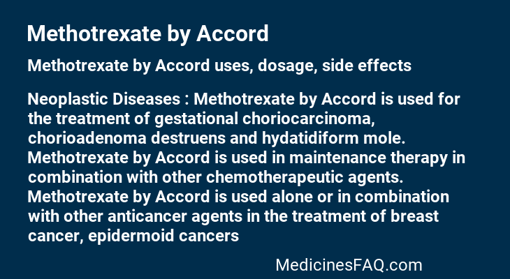 Methotrexate by Accord