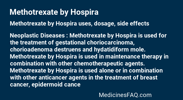 Methotrexate by Hospira
