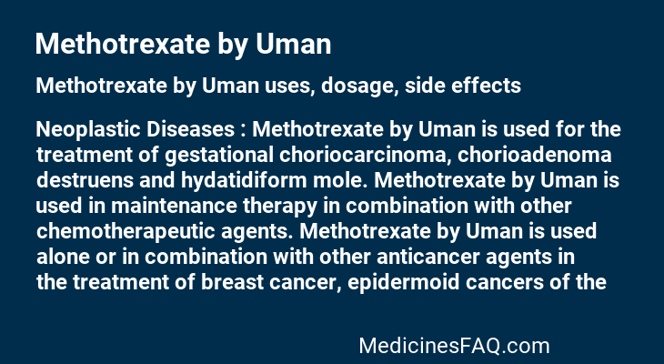 Methotrexate by Uman