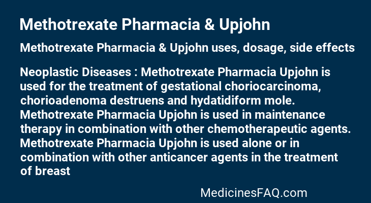 Methotrexate Pharmacia & Upjohn