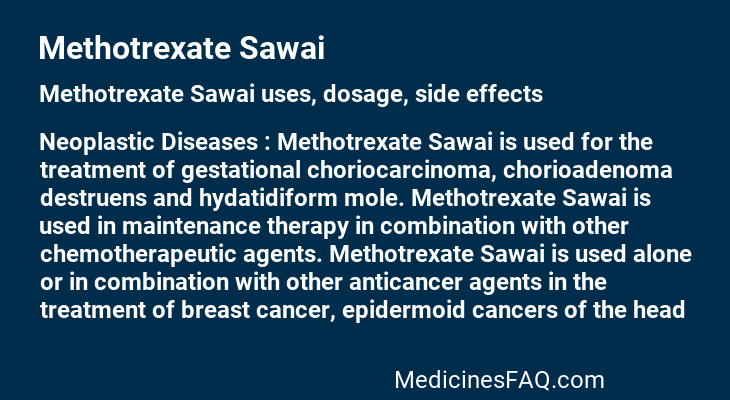 Methotrexate Sawai