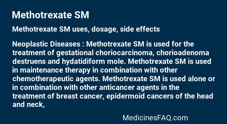 Methotrexate SM