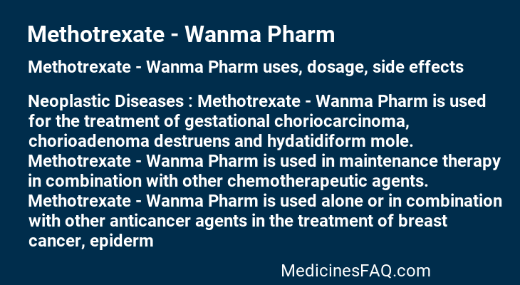 Methotrexate - Wanma Pharm