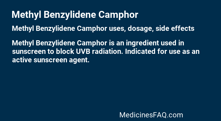 Methyl Benzylidene Camphor