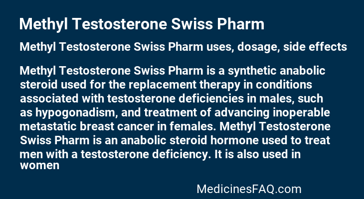 Methyl Testosterone Swiss Pharm