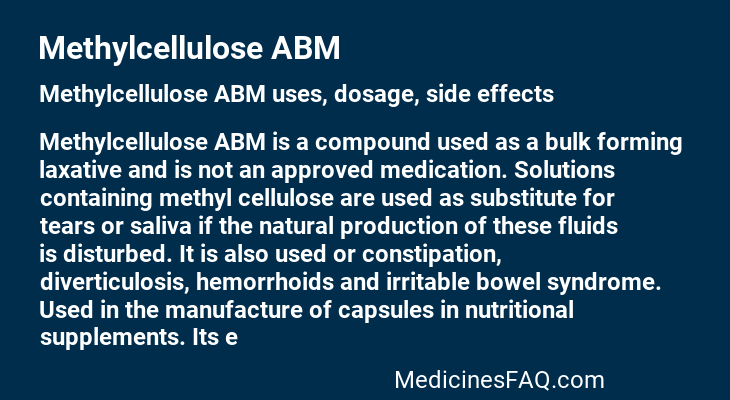 Methylcellulose ABM