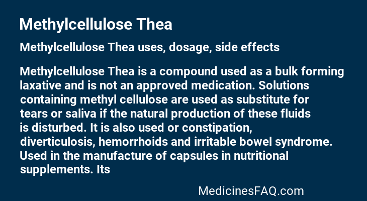 Methylcellulose Thea