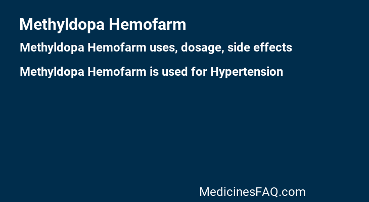 Methyldopa Hemofarm
