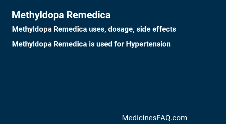 Methyldopa Remedica