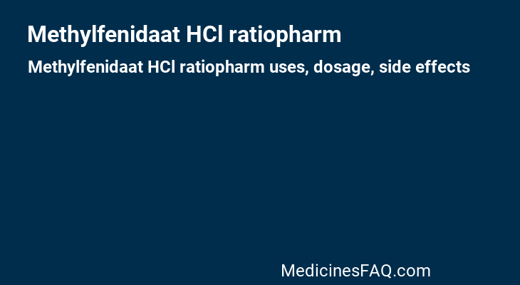 Methylfenidaat HCl ratiopharm