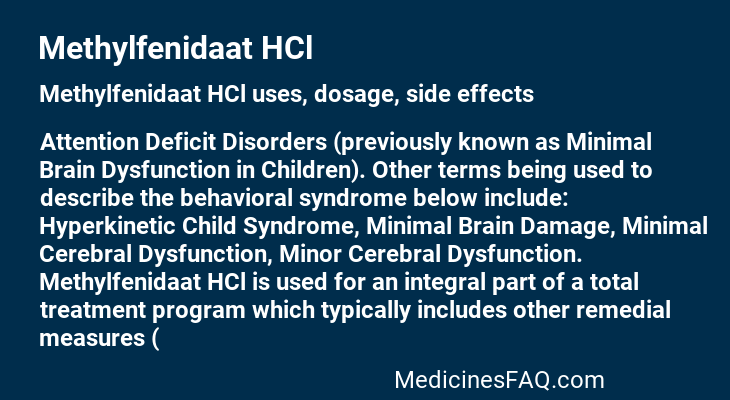 Methylfenidaat HCl