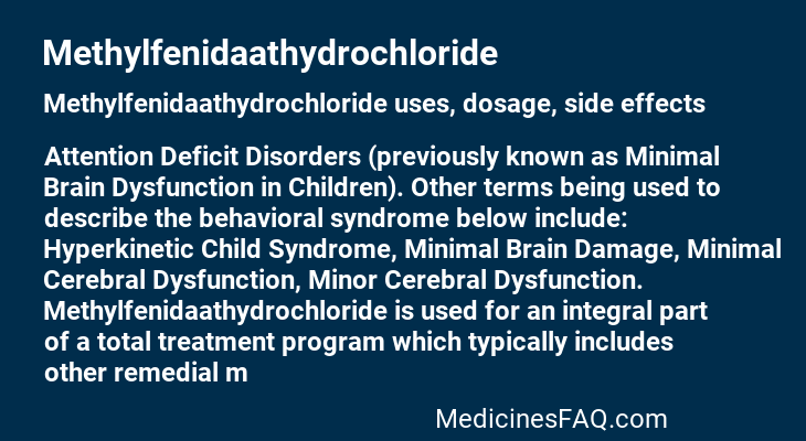 Methylfenidaathydrochloride