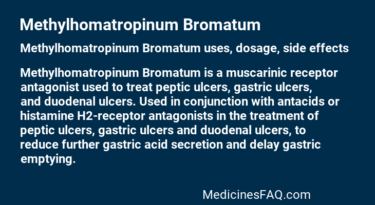 Methylhomatropinum Bromatum