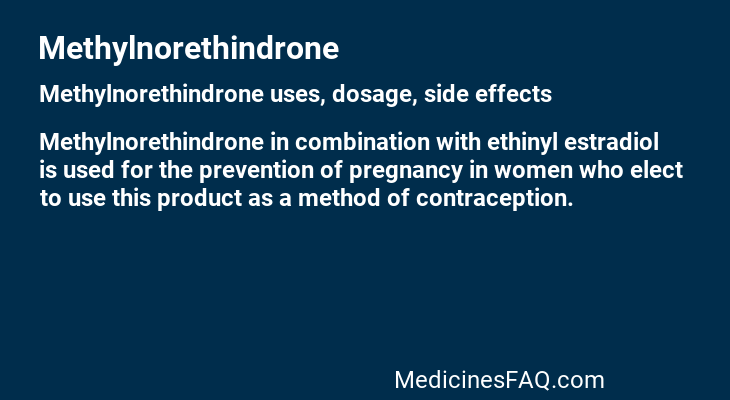 Methylnorethindrone