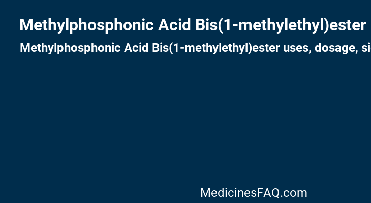 Methylphosphonic Acid Bis(1-methylethyl)ester