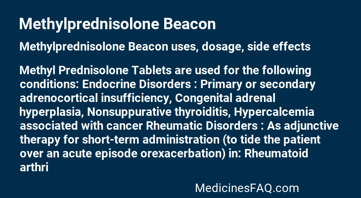 Methylprednisolone Beacon
