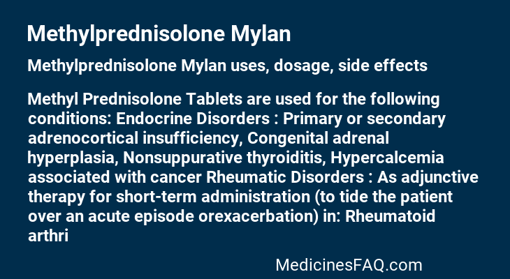 Methylprednisolone Mylan
