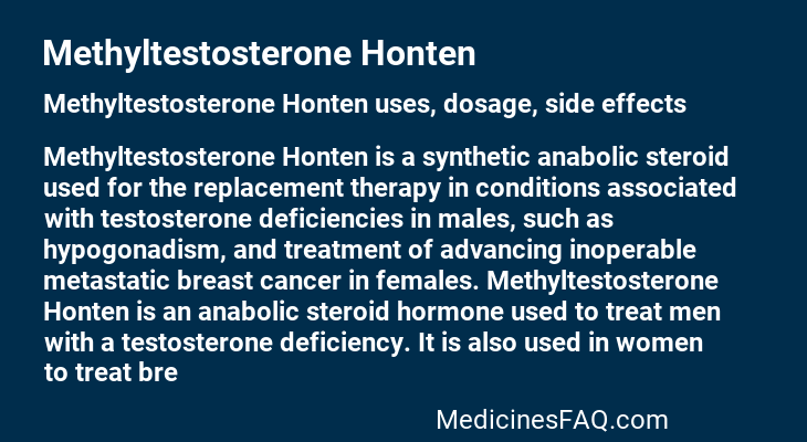 Methyltestosterone Honten