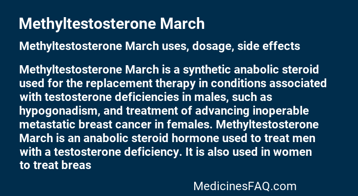 Methyltestosterone March