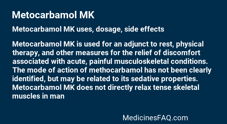 Metocarbamol MK