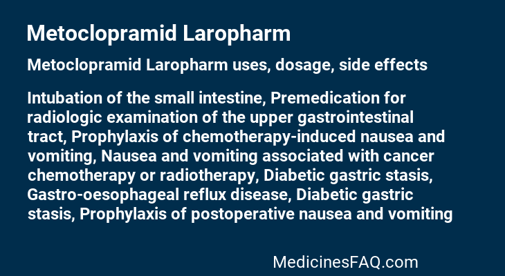 Metoclopramid Laropharm