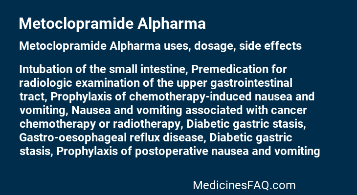 Metoclopramide Alpharma