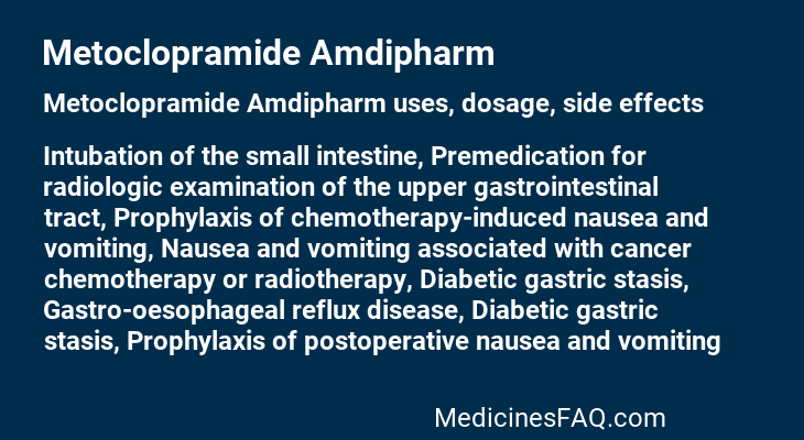 Metoclopramide Amdipharm