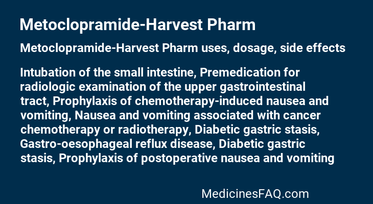 Metoclopramide-Harvest Pharm