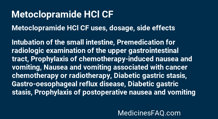 Metoclopramide HCl CF