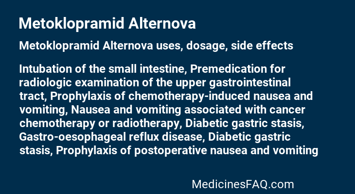 Metoklopramid Alternova