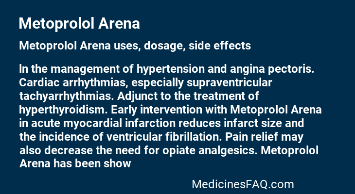 Metoprolol Arena