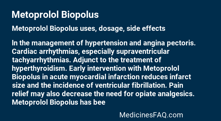 Metoprolol Biopolus