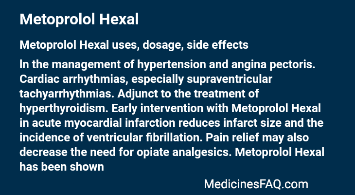 Metoprolol Hexal