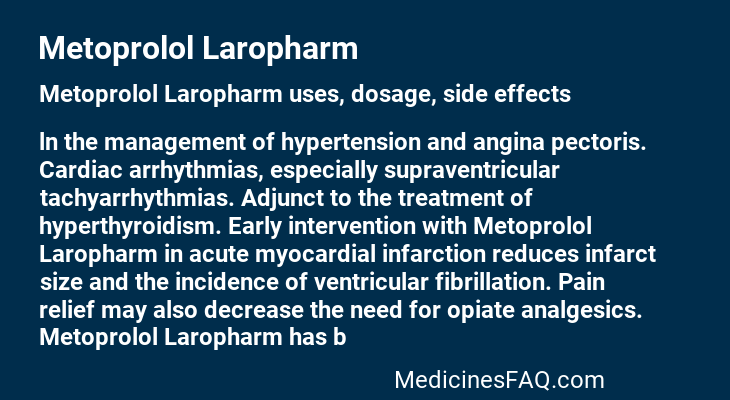 Metoprolol Laropharm