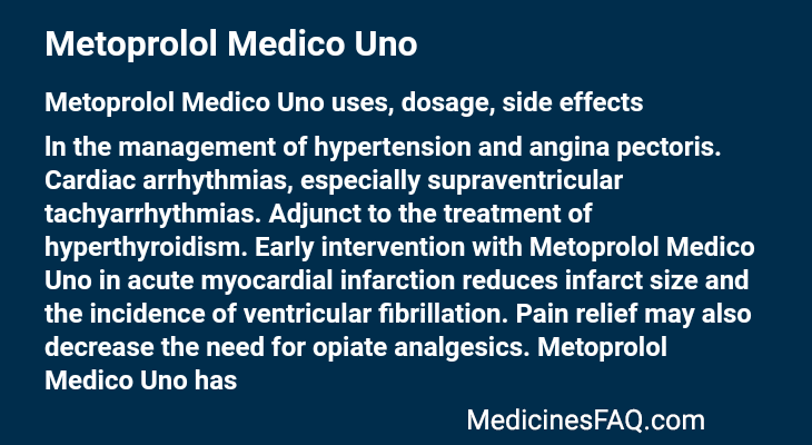 Metoprolol Medico Uno